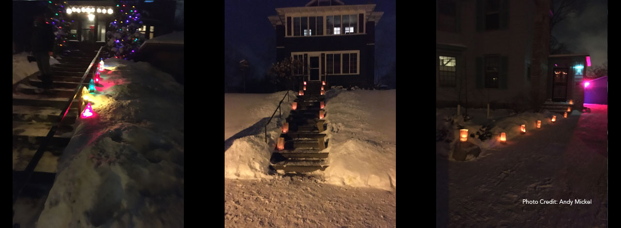 Mew Year's Eve Luminarias, Prospect Park Minneapolis