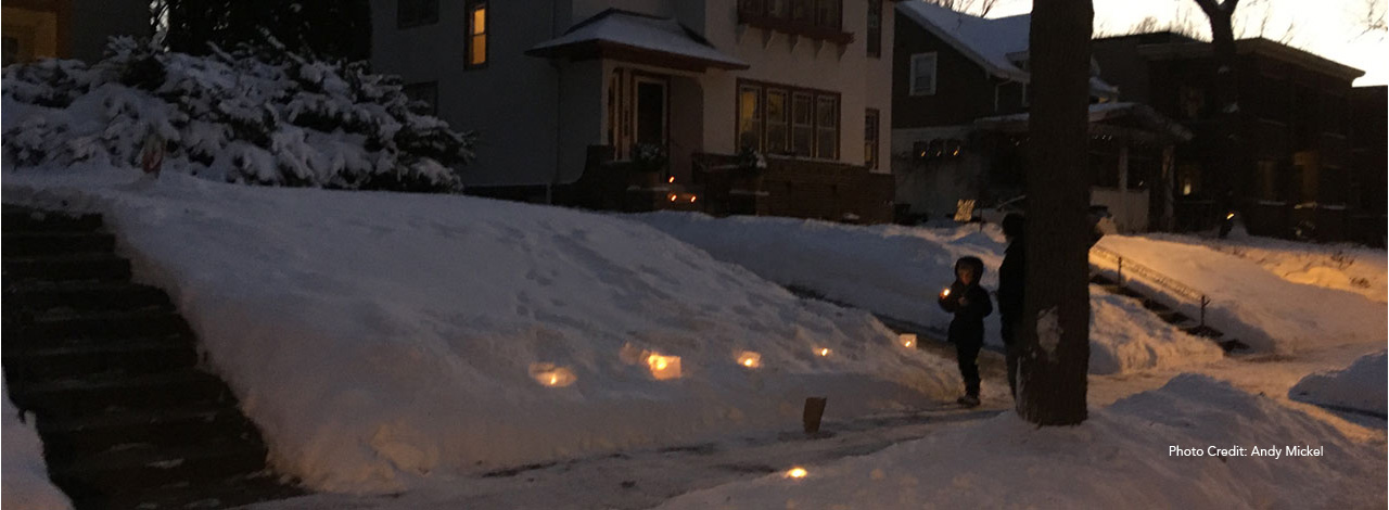 Mew Year's Eve Luminarias, Prospect Park Minneapolis