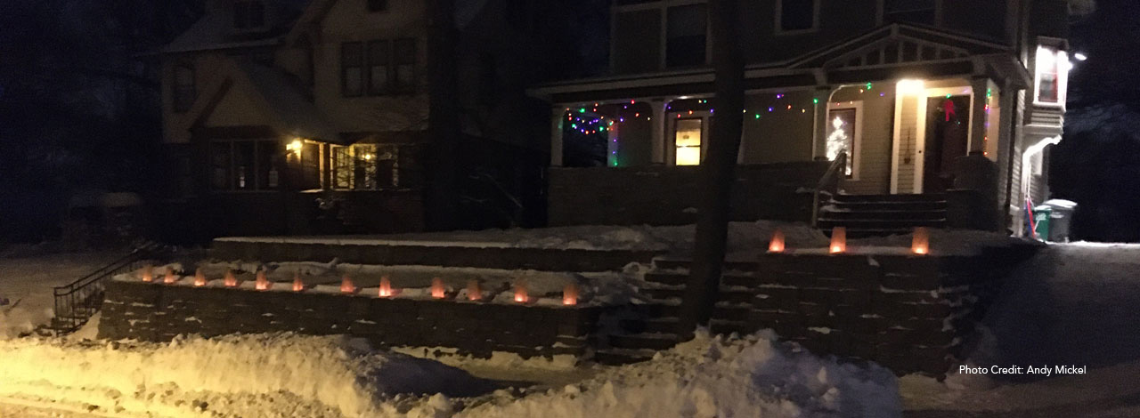 Mew Year's Eve Luminarias, Prospect Park Minneapolis