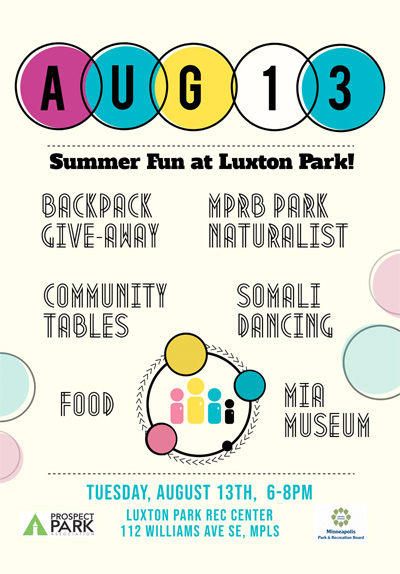 Luxton Park Neighborhood Celebration - Prospect
                Park Summer Concerts 2016